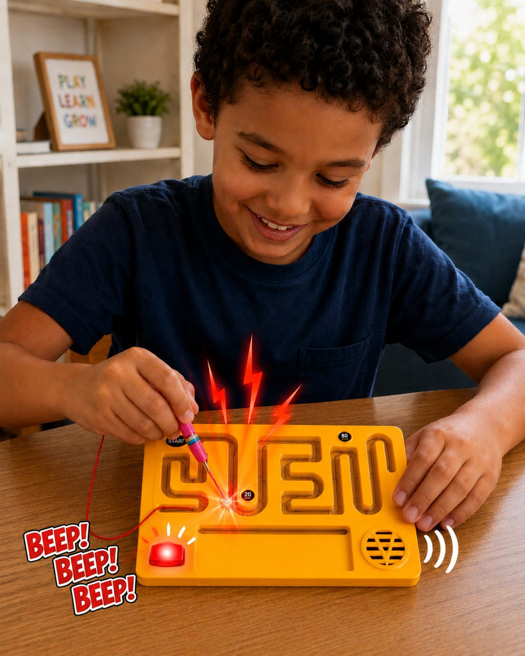 Pop-Pop Maze Game Ring – Magnetic Puzzle Maze Board Toy for Kids | Brain Teaser & Travel Game (Ages 3+)