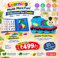 Educational Toys Combo – Tangram + Numbers and Alphabets Puzzle